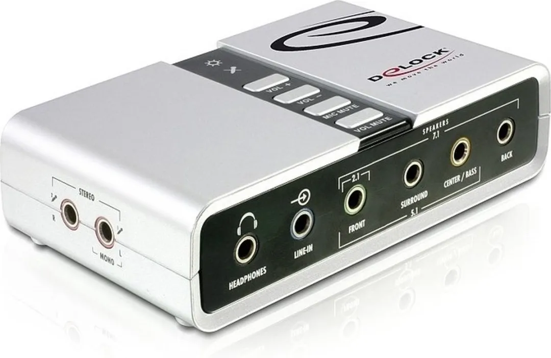 Delock 61803 USB 2.0 Soundbox 7.1 Adapter