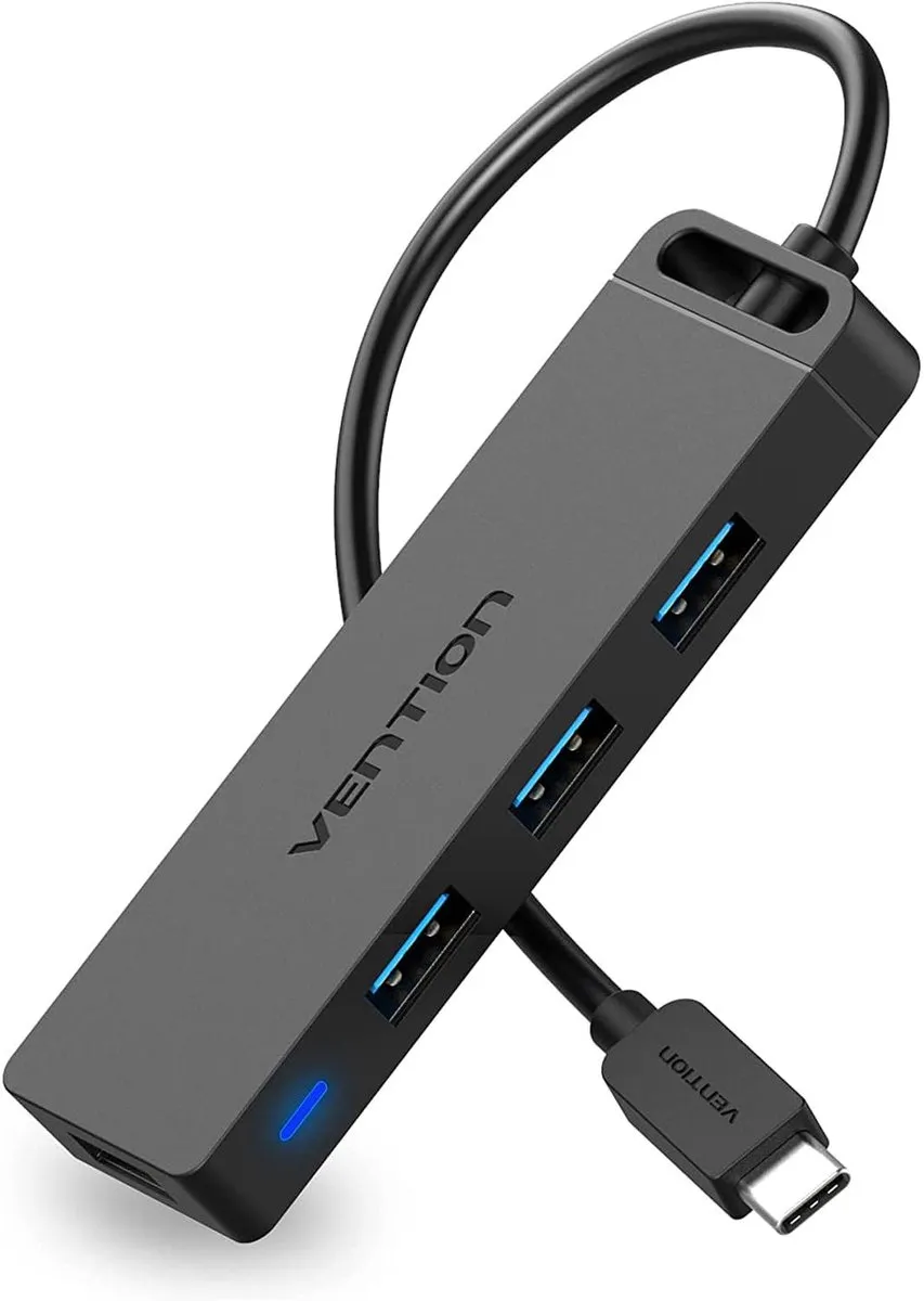 Vention USB C Hub TGKBB - 4x USB 3.0 - OTG - Zwart - afbeelding 6 van 6