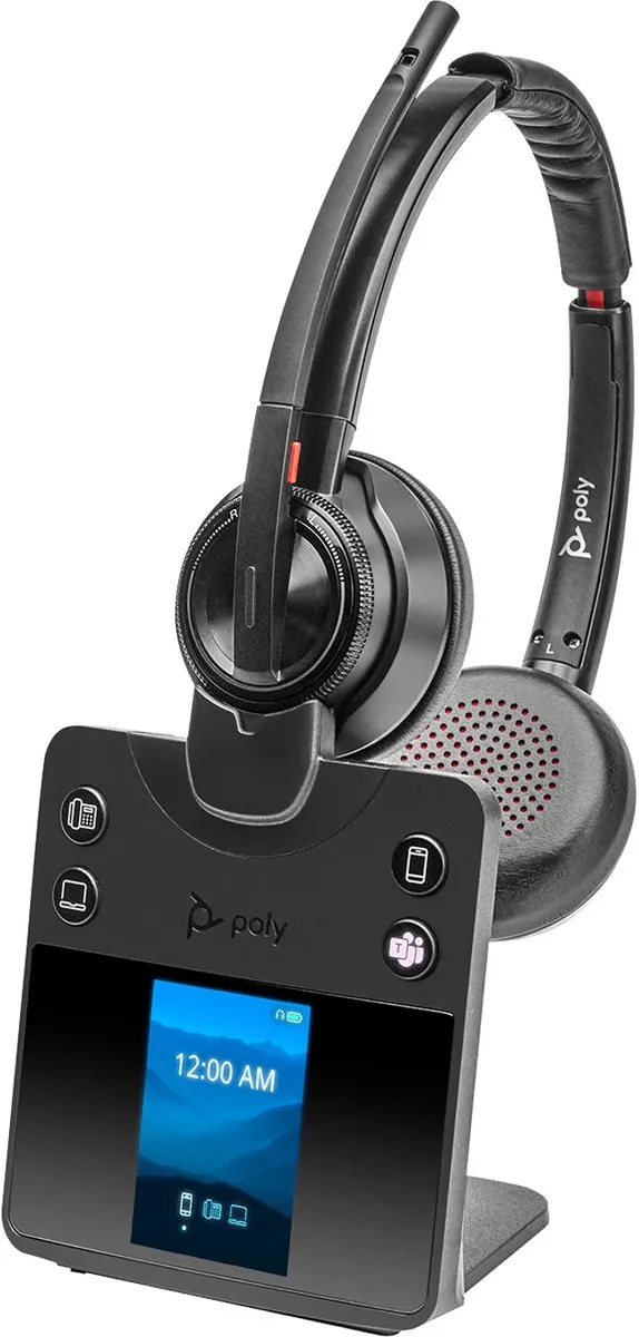 Poly SAVI 8420 Hoofdtelefoon met microfoon - Zwart