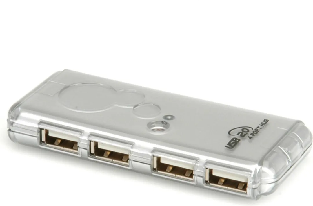 Value USB 2.0 Mini Hub 4 Poorten - Zilver