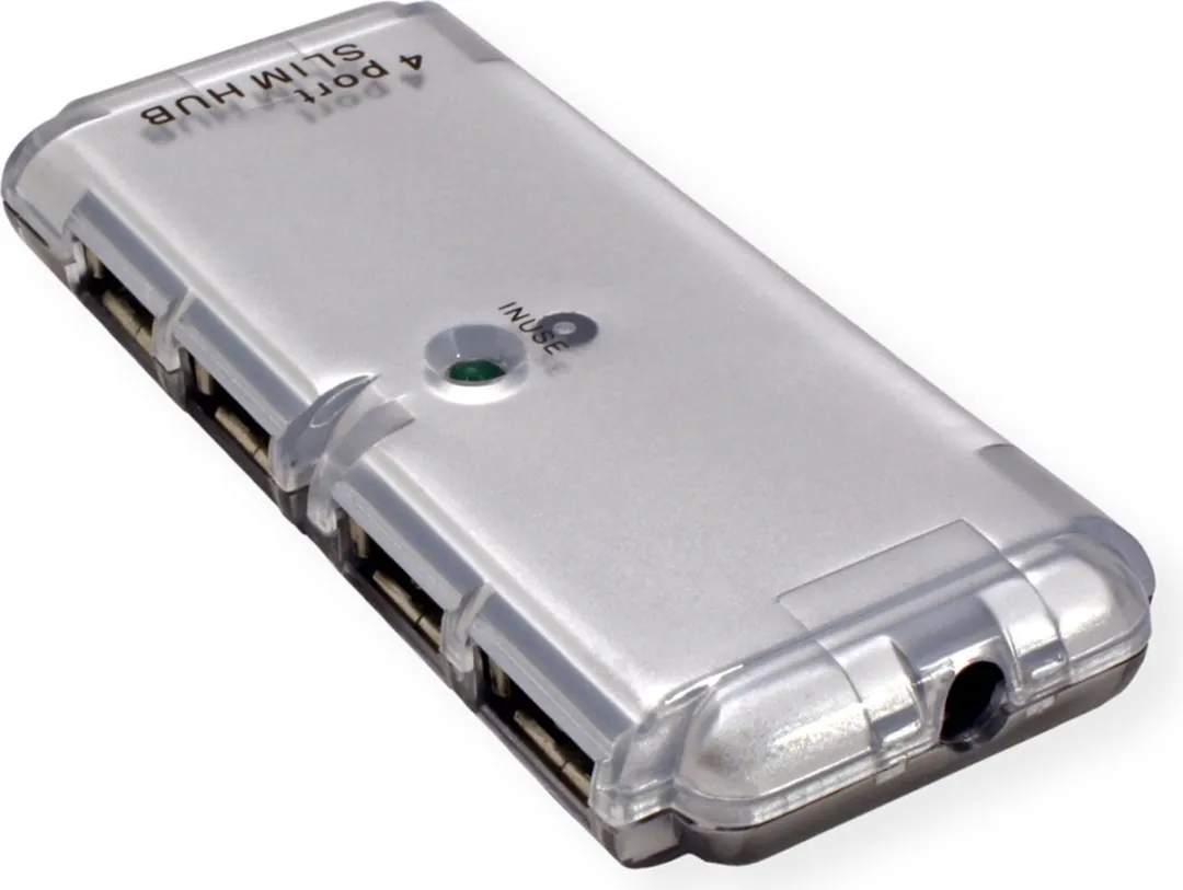Value USB 2.0 Mini Hub 4 Poorten - Zilver