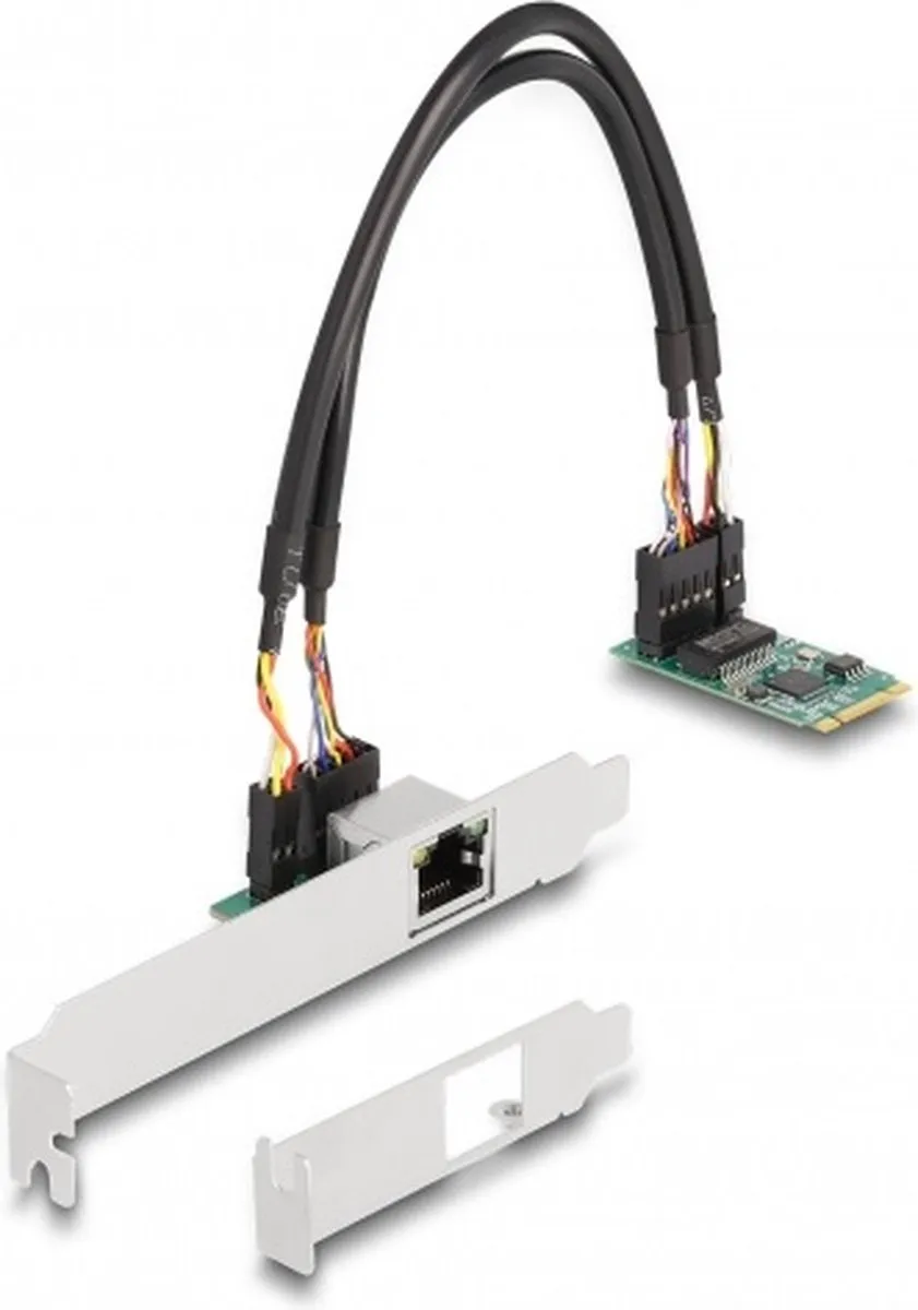 Delock M.2 Key B+M 2.5Gbps Netwerkkaart - Zwart