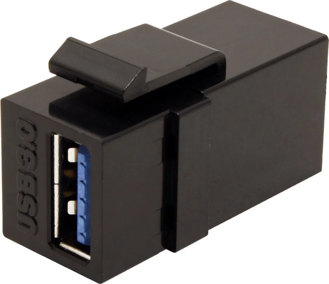 Value USB 3.2 Gen 1 Keystone Module - zwart
