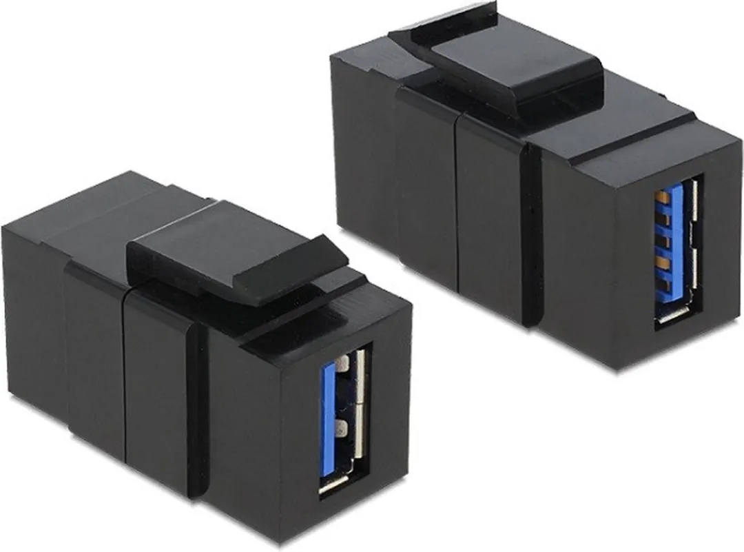 Value USB 3.2 Gen 1 Keystone Module - zwart