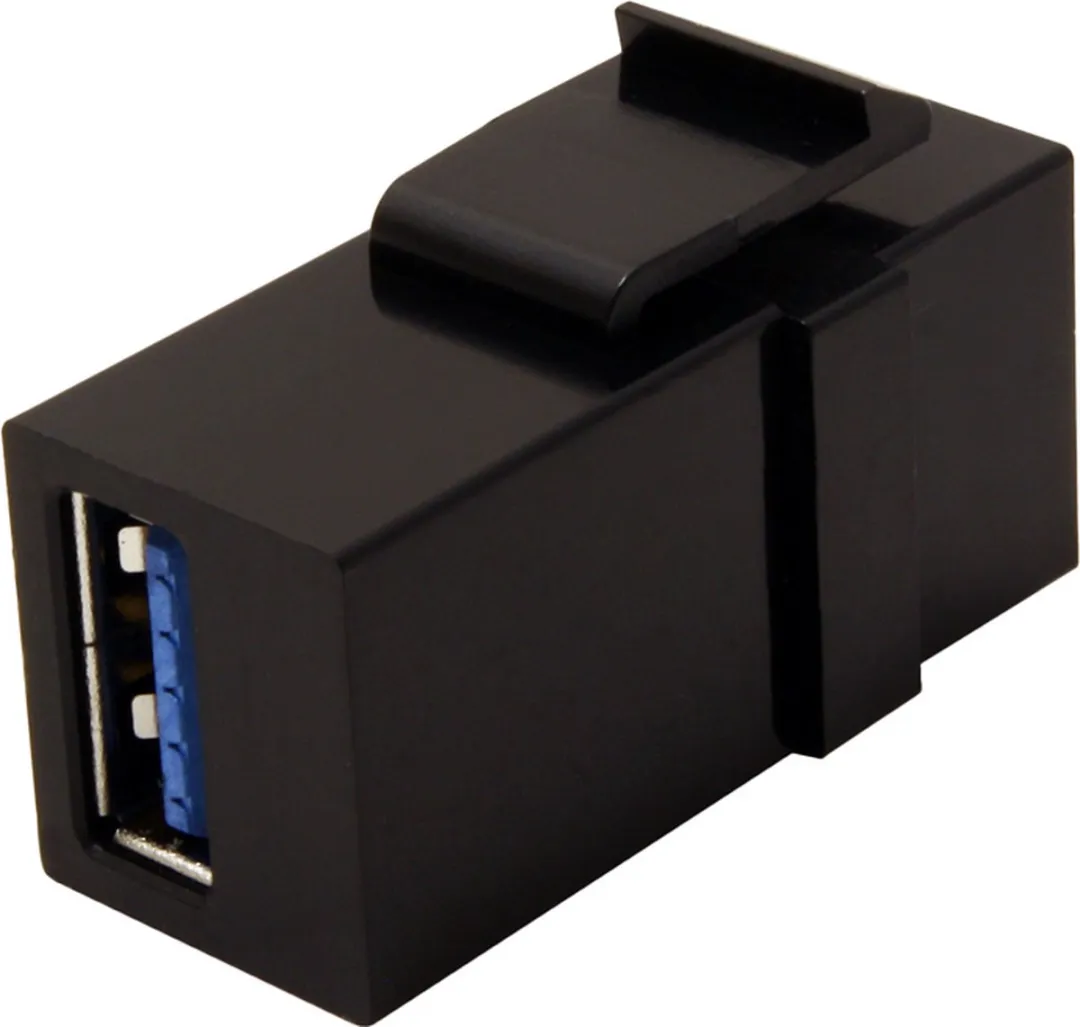 Value USB 3.2 Gen 1 Keystone Module - zwart