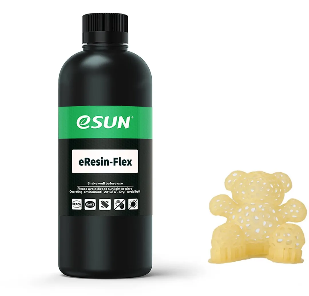 ESUN eResin Flex Transparant Geel 0.5kg