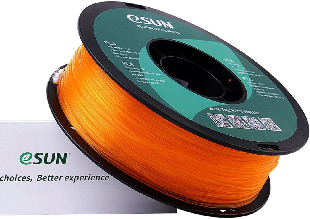 ESUN PLA Filament 1.75mm Transparant Oranje 1kg