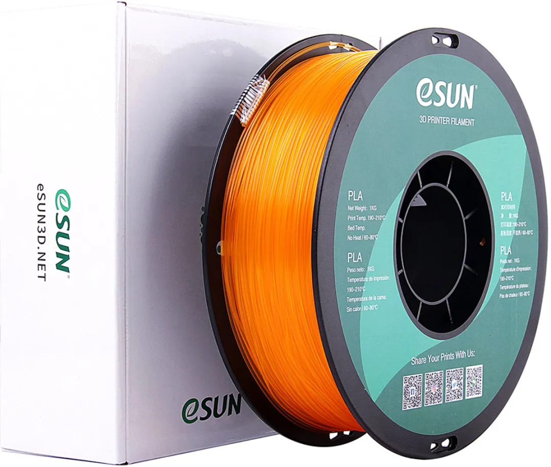 ESUN PLA Filament 1.75mm Transparant Oranje 1kg