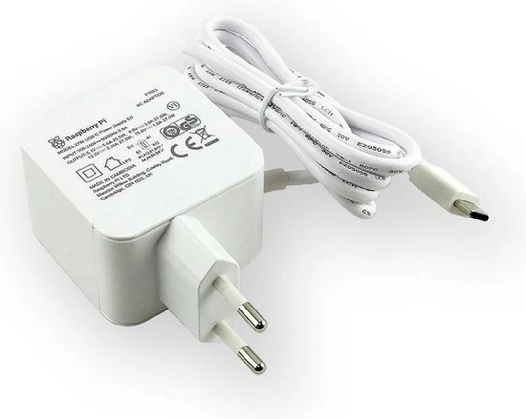 Raspberry Pi 5 27W USB-C Voeding - Wit