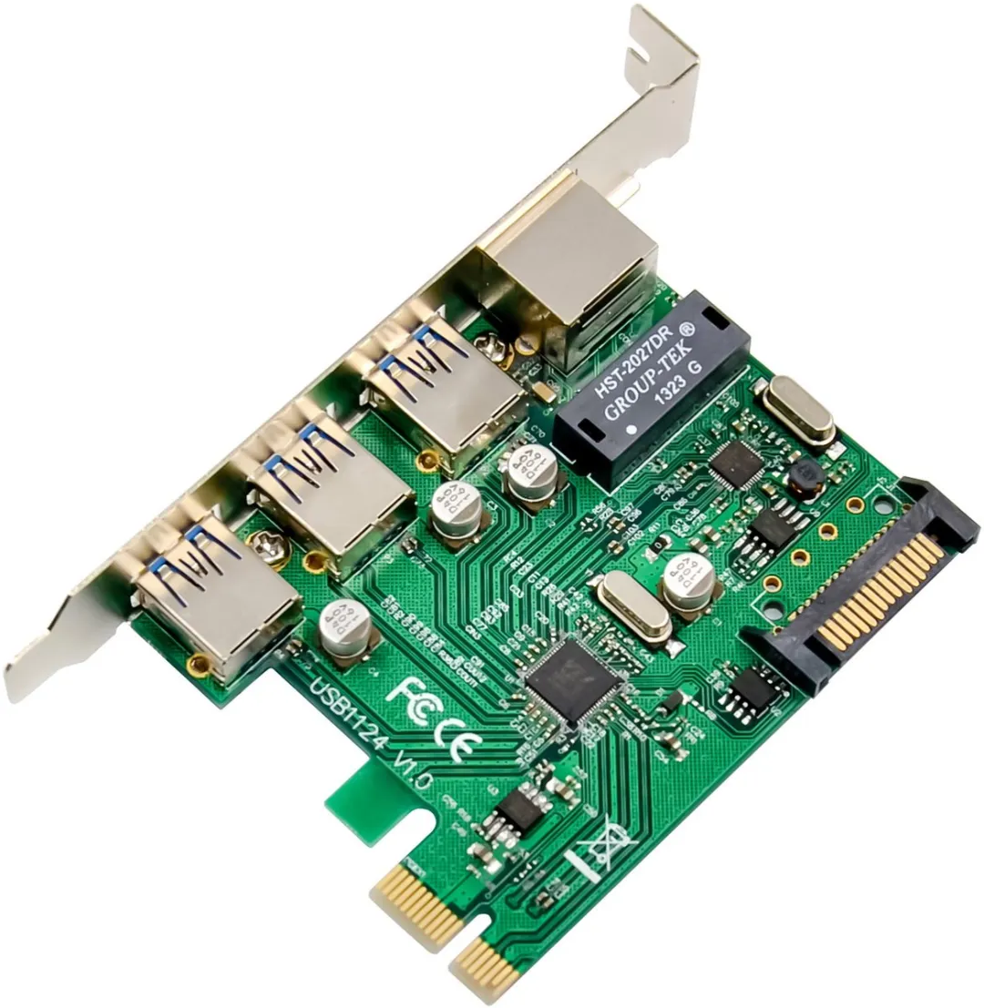 InLine Combo Kaart Gigabit Netwerk & USB 3.2 Gen.1 51125R