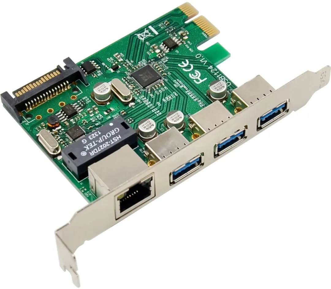 InLine Combo Kaart Gigabit Netwerk & USB 3.2 Gen.1 51125R