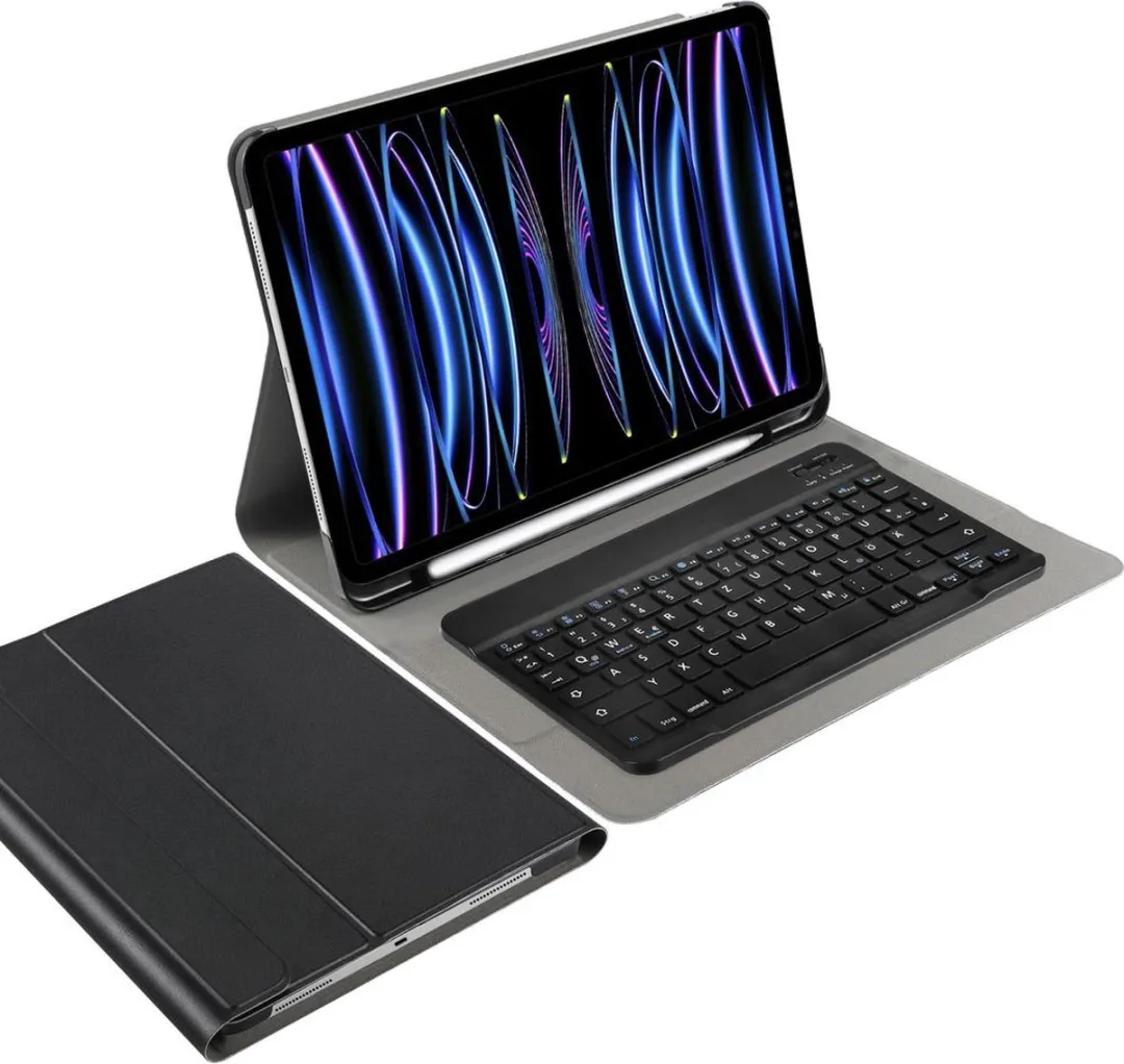 Just in Case 9759978 Hoes met Toetsenbord - iPad Pro 12.9" 2021/2022 - Zwart