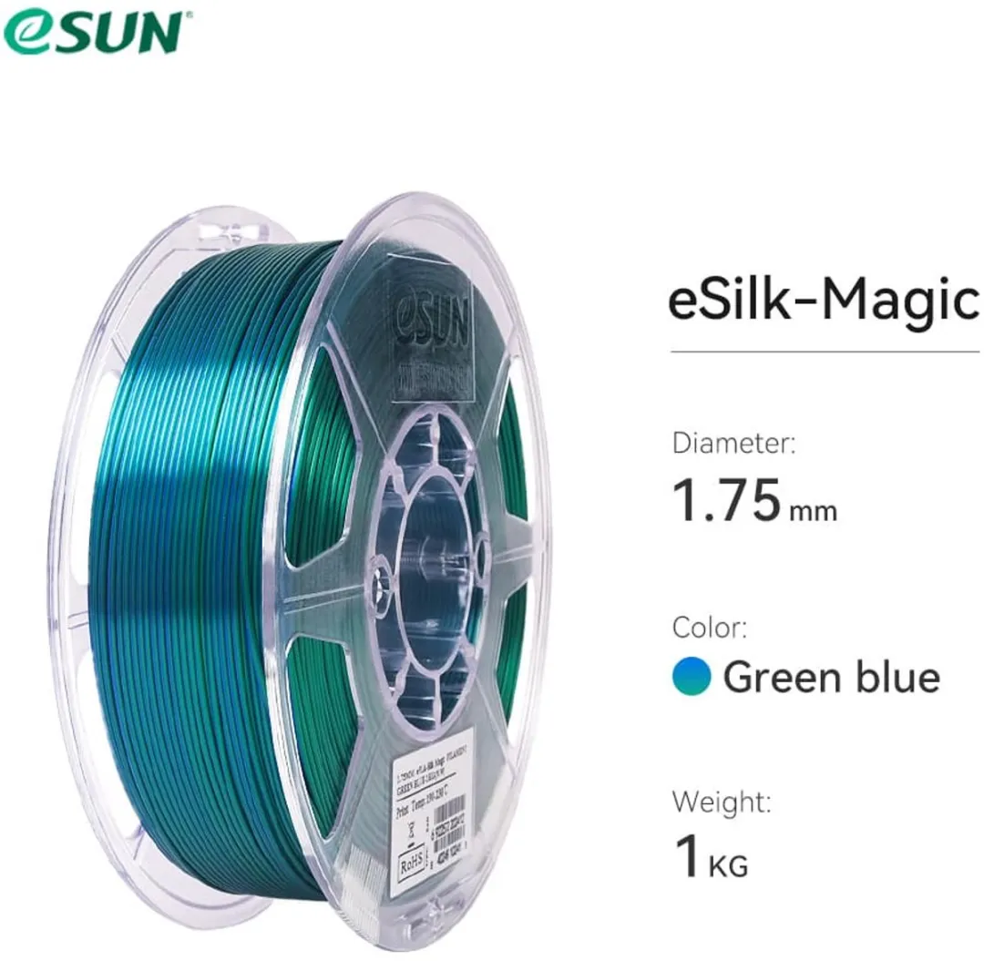 ESUN ePLA-Silk-Magic 3D Filament 1.75mm - Groen/blauw