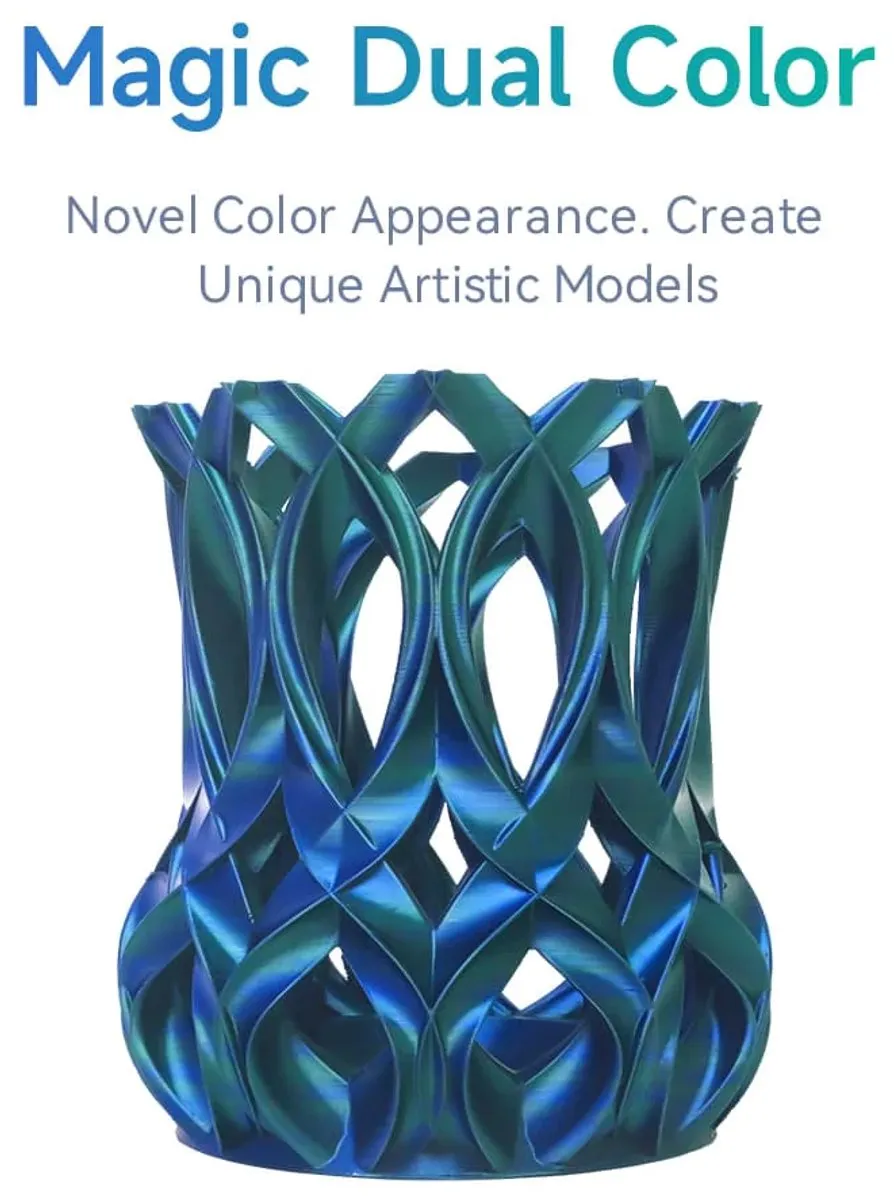 ESUN ePLA-Silk-Magic 3D Filament 1.75mm - Groen/blauw