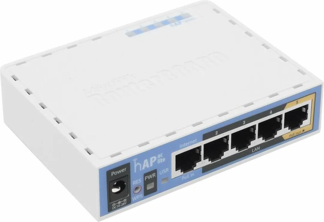 MikroTik RB952UI-5AC2ND Router - 5x LAN 1x WAN - 500 Mbit/s - Wit