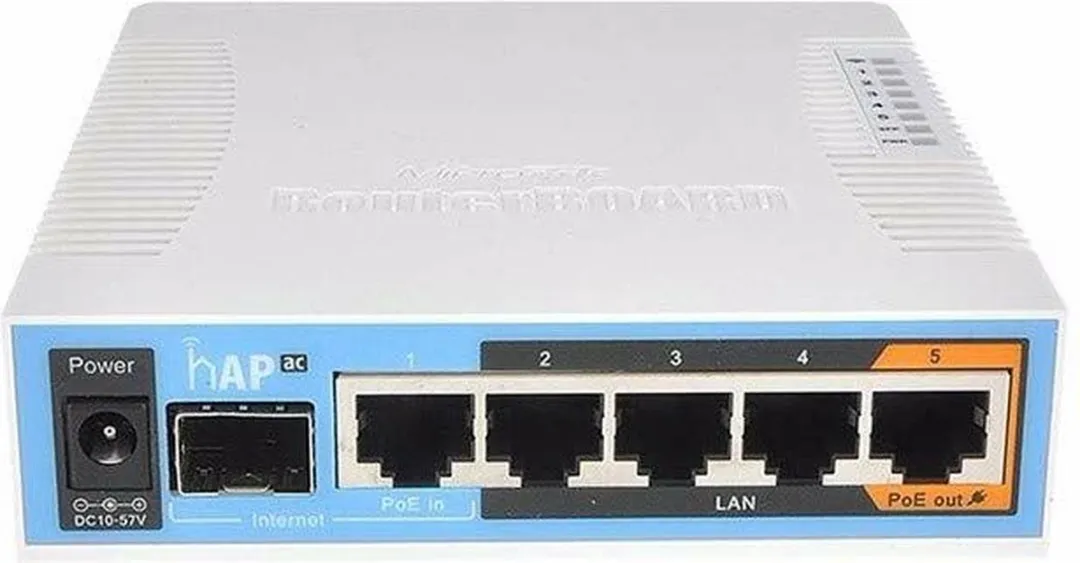 MikroTik RB952UI-5AC2ND Router - 5x LAN 1x WAN - 500 Mbit/s - Wit