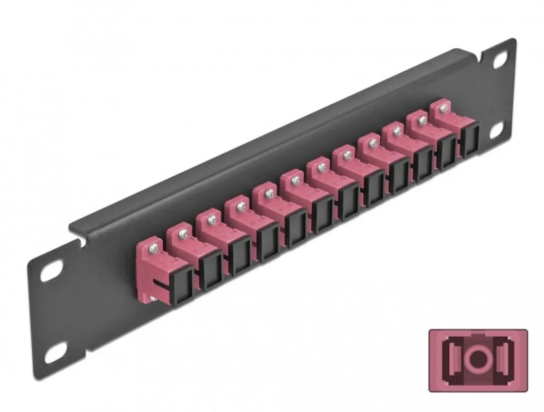 Delock 66764 Fiber Optic Patch Panel 12 Port SC Simplex