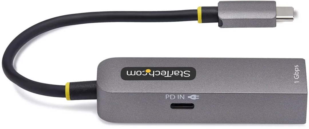 Startech 1GPD3-USB-C-ETHERnet Adapter - 1Gbps - 100W PD - Thunderbolt - afbeelding 6 van 6