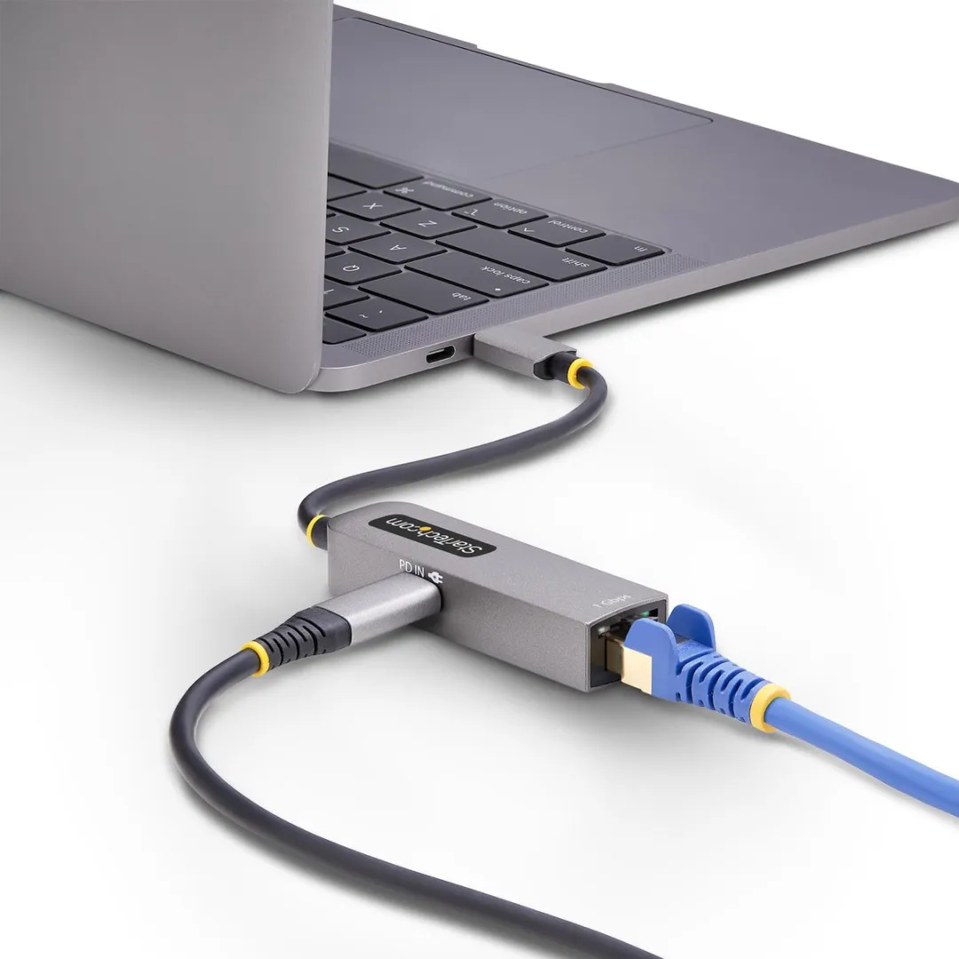 Startech 1GPD3-USB-C-ETHERnet Adapter - 1Gbps - 100W PD - Thunderbolt