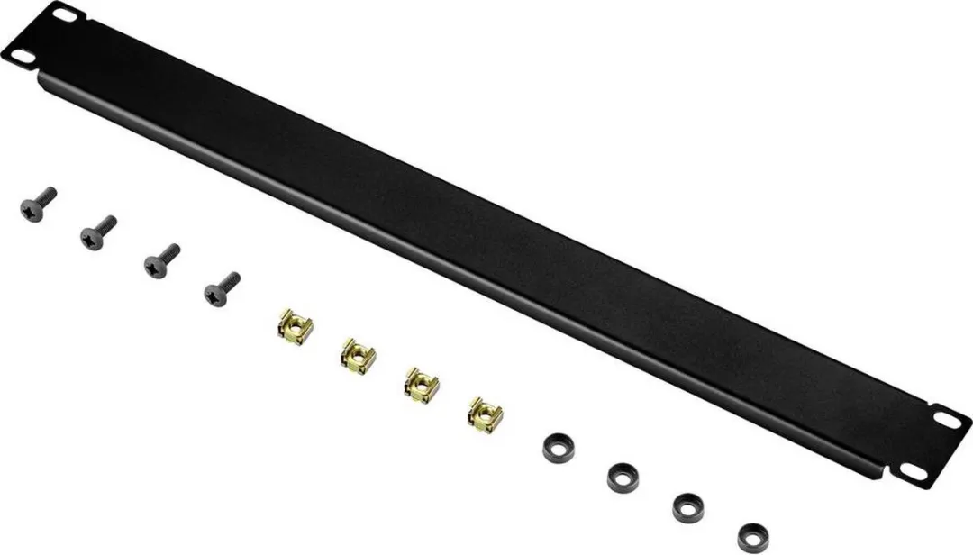 Renkforce RF-3429144 Patchkastafdekking 19" - 1 HE - Donkergrijs