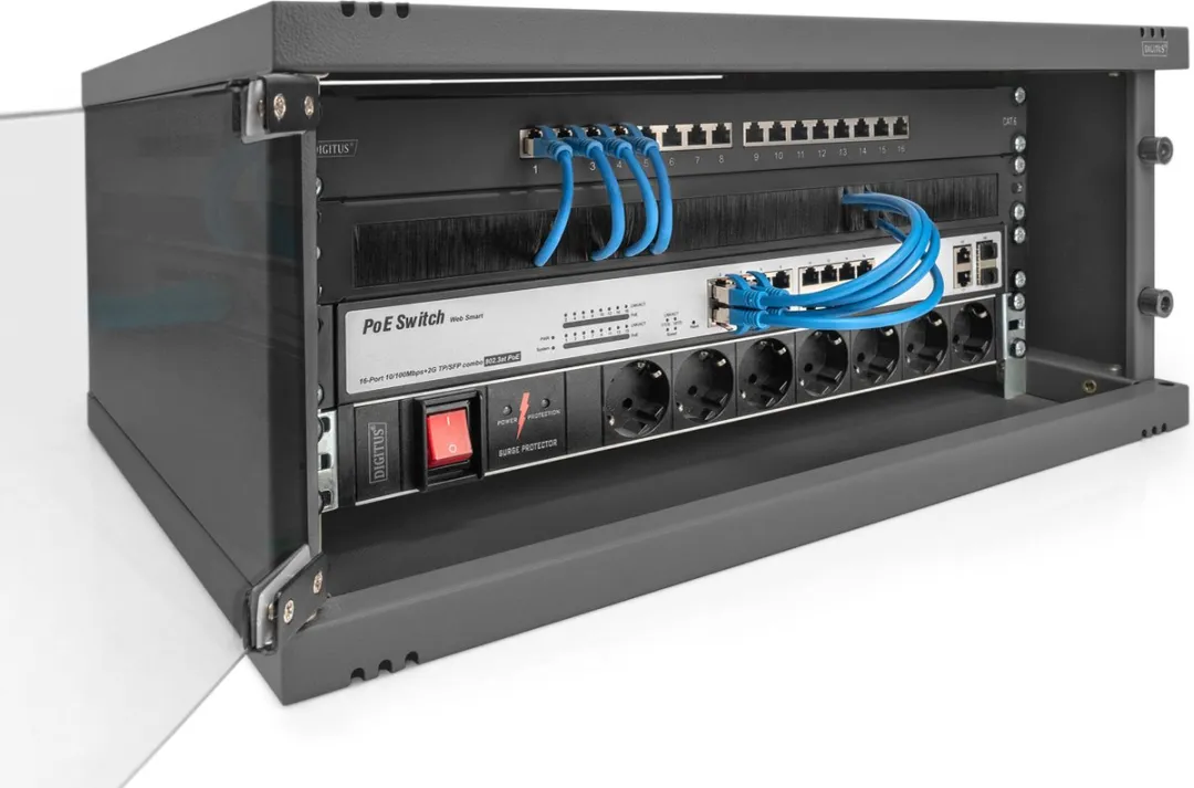 Digitus DN-38011 Wandrek 4U - Zwart
