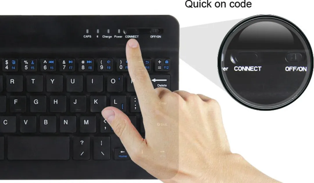NÖRDIC KB-101 Bluetooth Toetsenbord - 78 Tasten - Zwart - afbeelding 6 van 6
