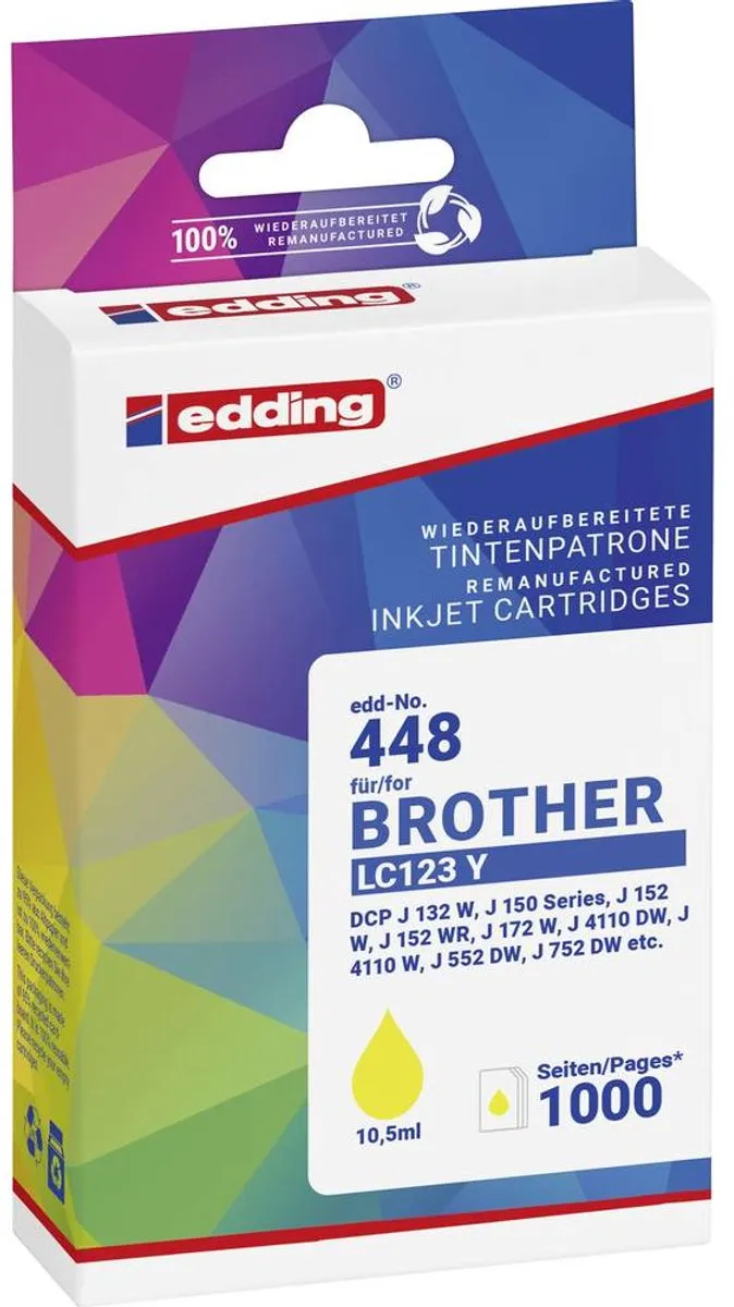 edding Inktcartridge 18-448-01 Geel
