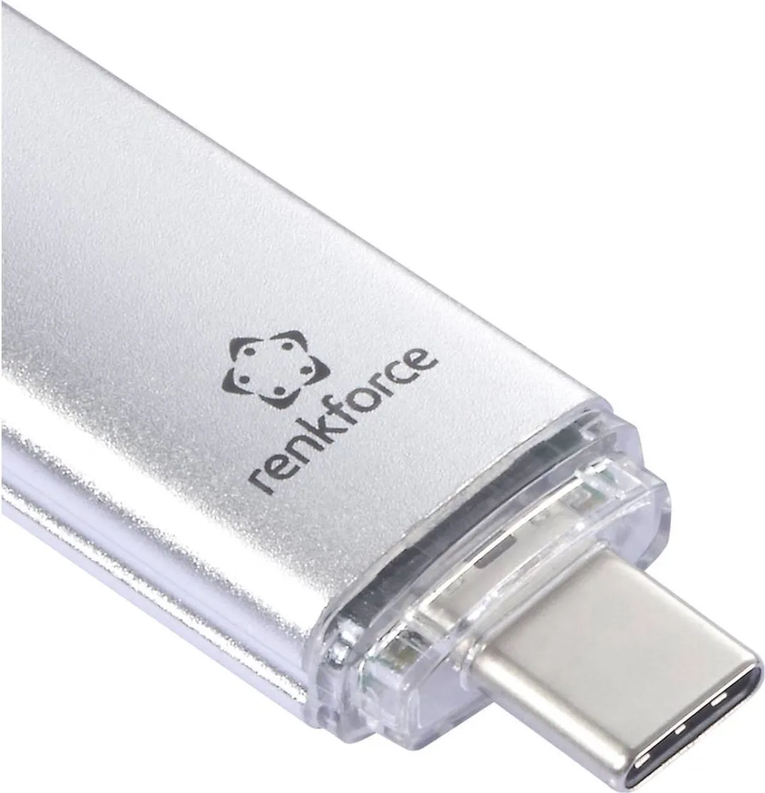 Renkforce RF-6684362 USB-stick 32GB - USB-A/C - Zilver