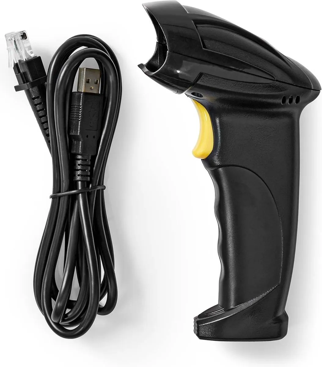 Nedis BSCN1D100BK Barcode Scanner - Bedraad USB 2.0 - Zwart