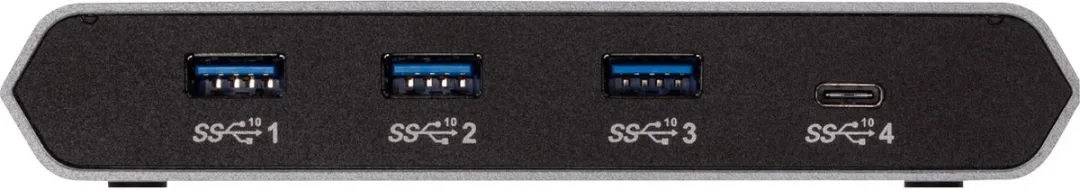 Aten US3342 USB-C Sharing Switch 2 Poorten - Aluminium/Zwart