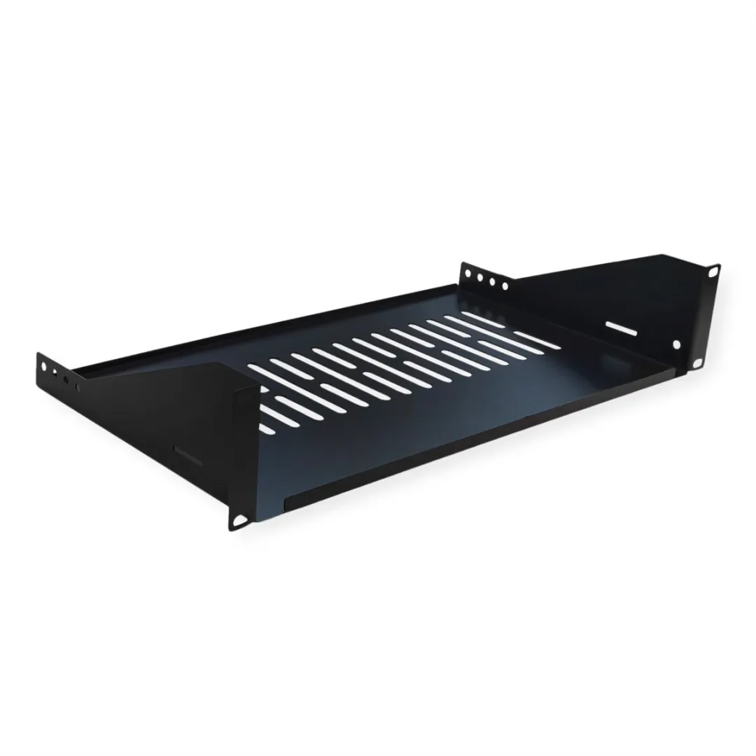 Value 19" Legplank 2 HE - 250mm - 15kg - U-vorm - Zwart