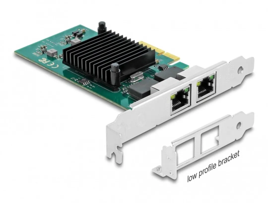 Delock PCIe x4 2x RJ45 Gigabit LAN i82576