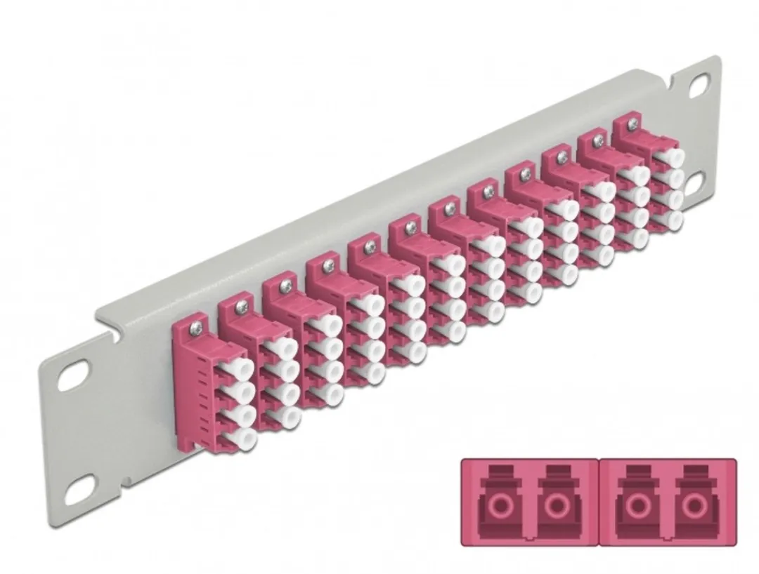 Delock 66800 Fiber Optic Patch Panel 12 Port LC
