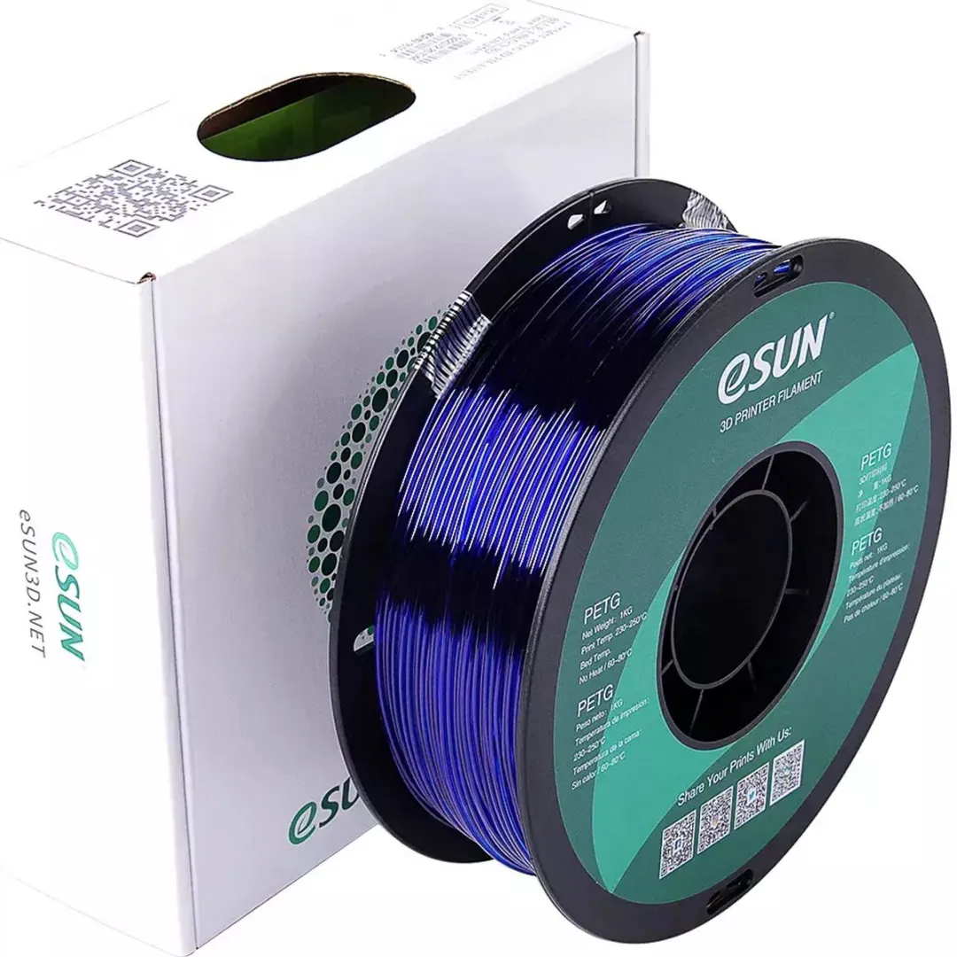 ESUN PETG BASIC 3D Filament 1.75mm 1kg - Transparant Blauw