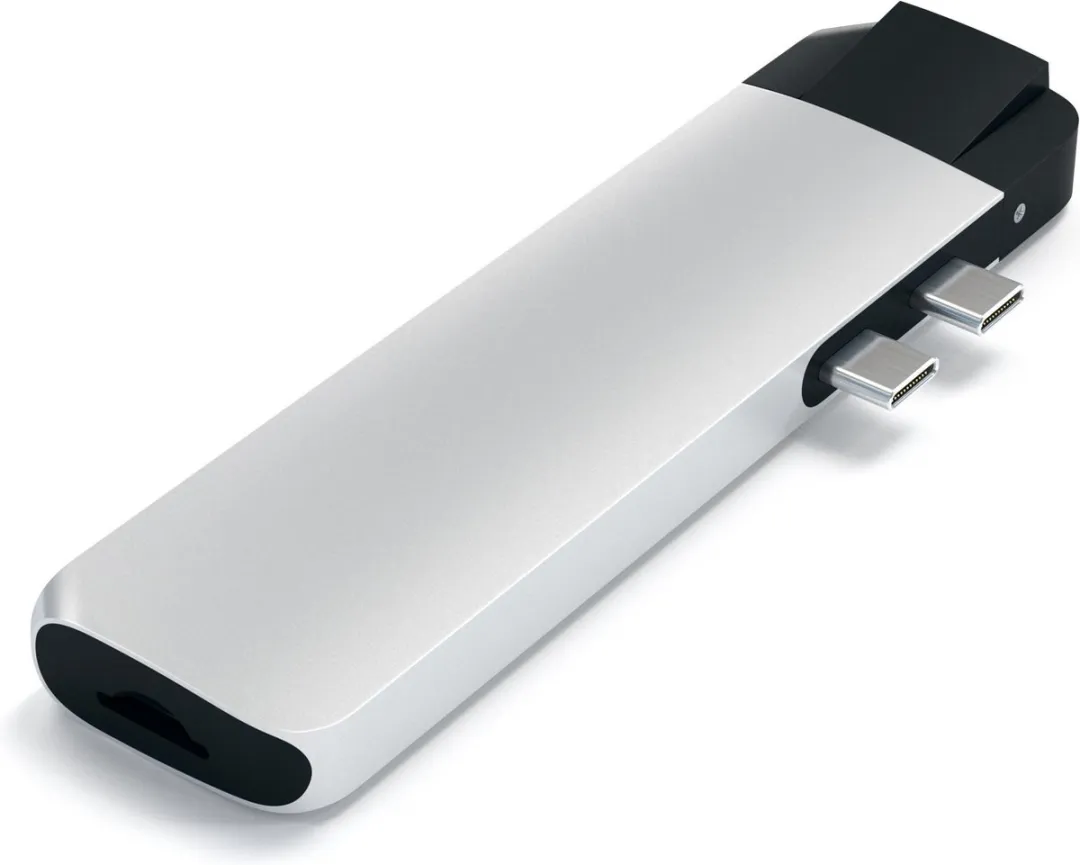 Satechi Type-C Pro Hub SAT07324 - 4K HDMI & Ethernet - Zilver