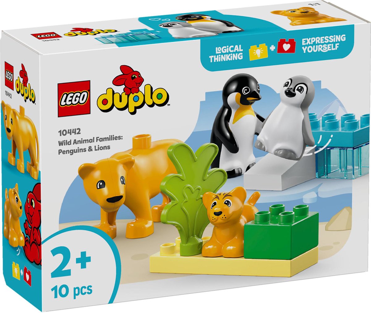 LEGO DUPLO Stad Families van wilde dieren: pinguïns en leeuwen - 10442