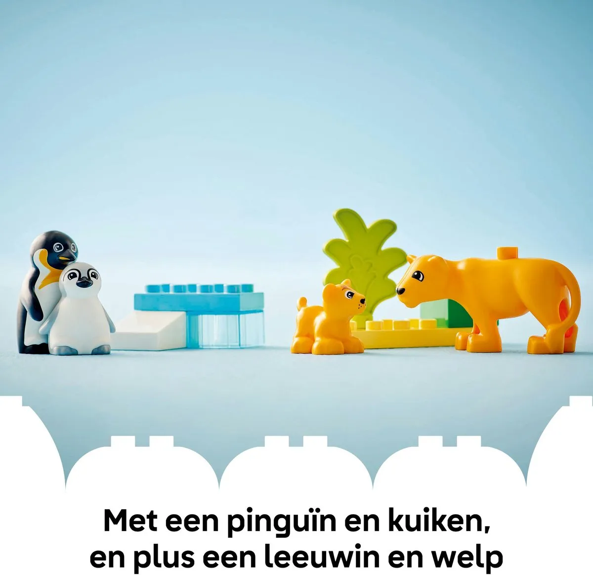 LEGO DUPLO Wilde Dieren 10442 - Pinguïns & Leeuwen - 10 Stuks