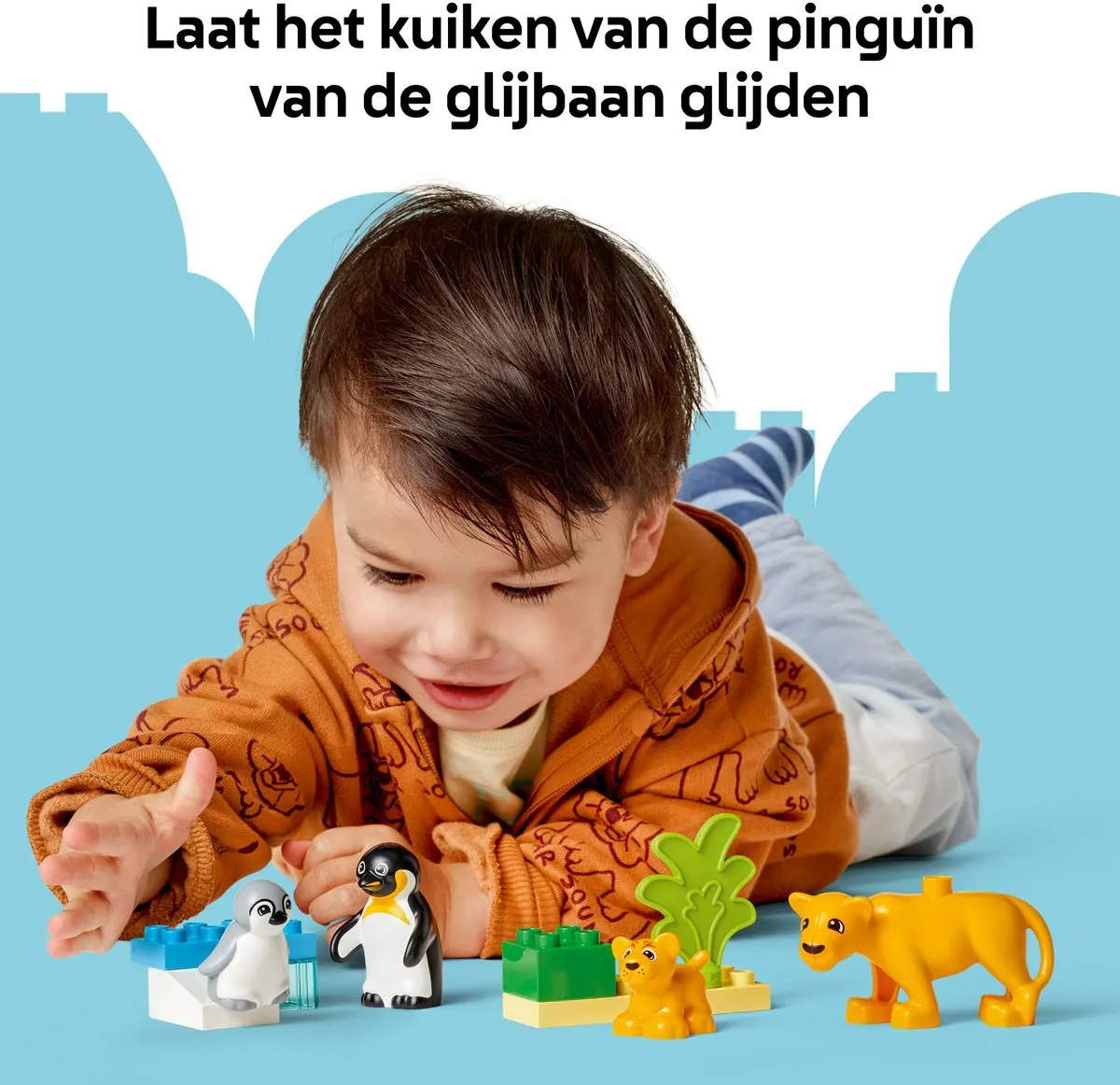 LEGO DUPLO Wilde Dieren 10442 - Pinguïns & Leeuwen - 10 Stuks