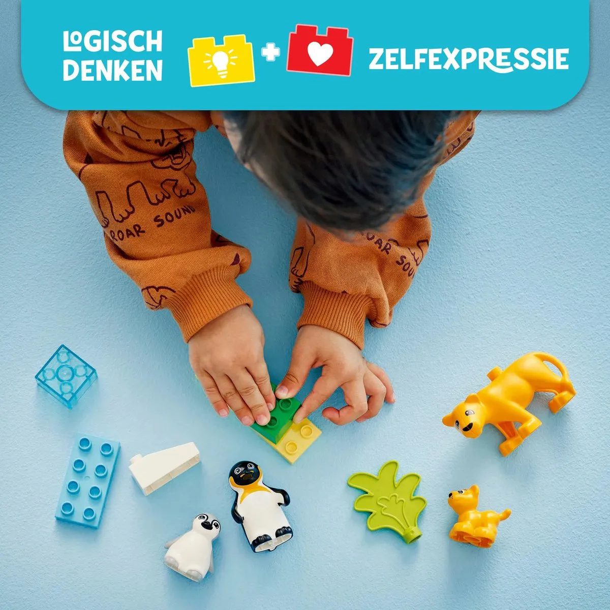 LEGO DUPLO Wilde Dieren 10442 - Pinguïns & Leeuwen - 10 Stuks - afbeelding 6 van 6