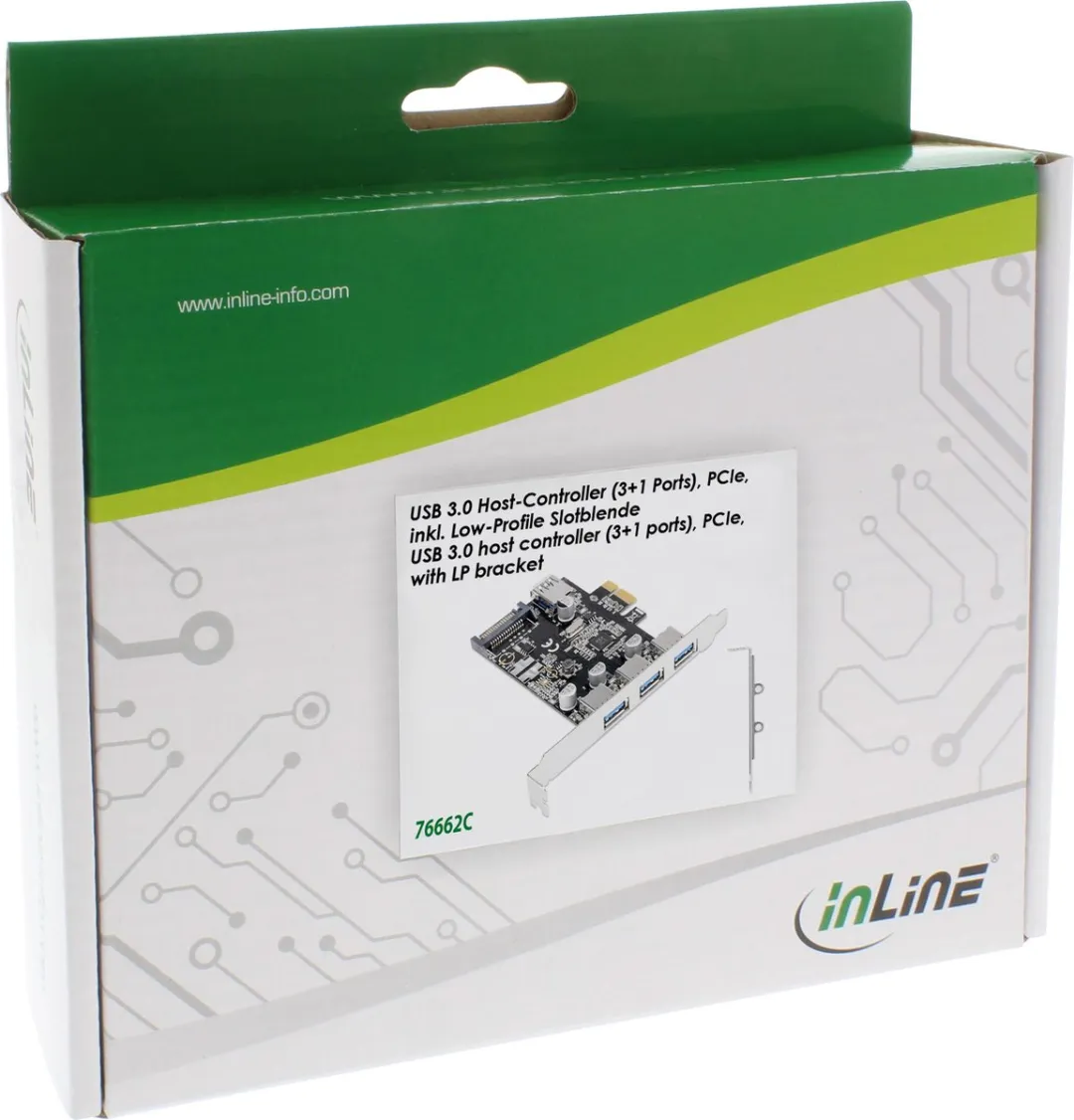 InLine 76662C interfacekaart/-adapter USB 3.2 Gen 1 (3.1 Gen 1)