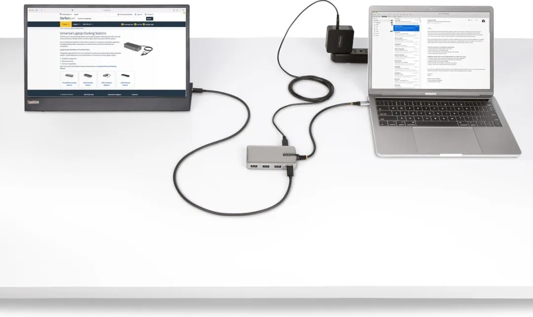 Startech HB31C3A1CDPPD3 USB-C Hub - 4K60Hz 100W - 3x USB-A 1x USB-C - 30cm