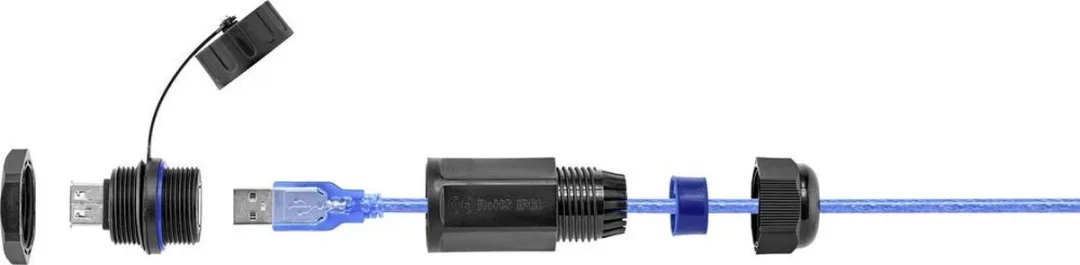 Renkforce RF-4536488 USB 2.0 Kabel 1m - Zwart
