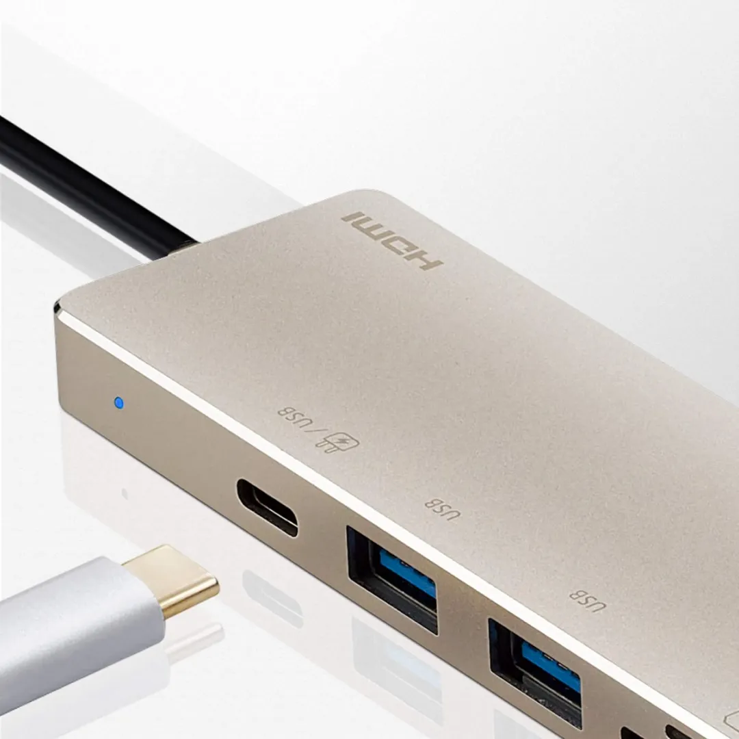 ATEN UH3239 USB-C Mini Dock - HDMI - Champagne/Goud