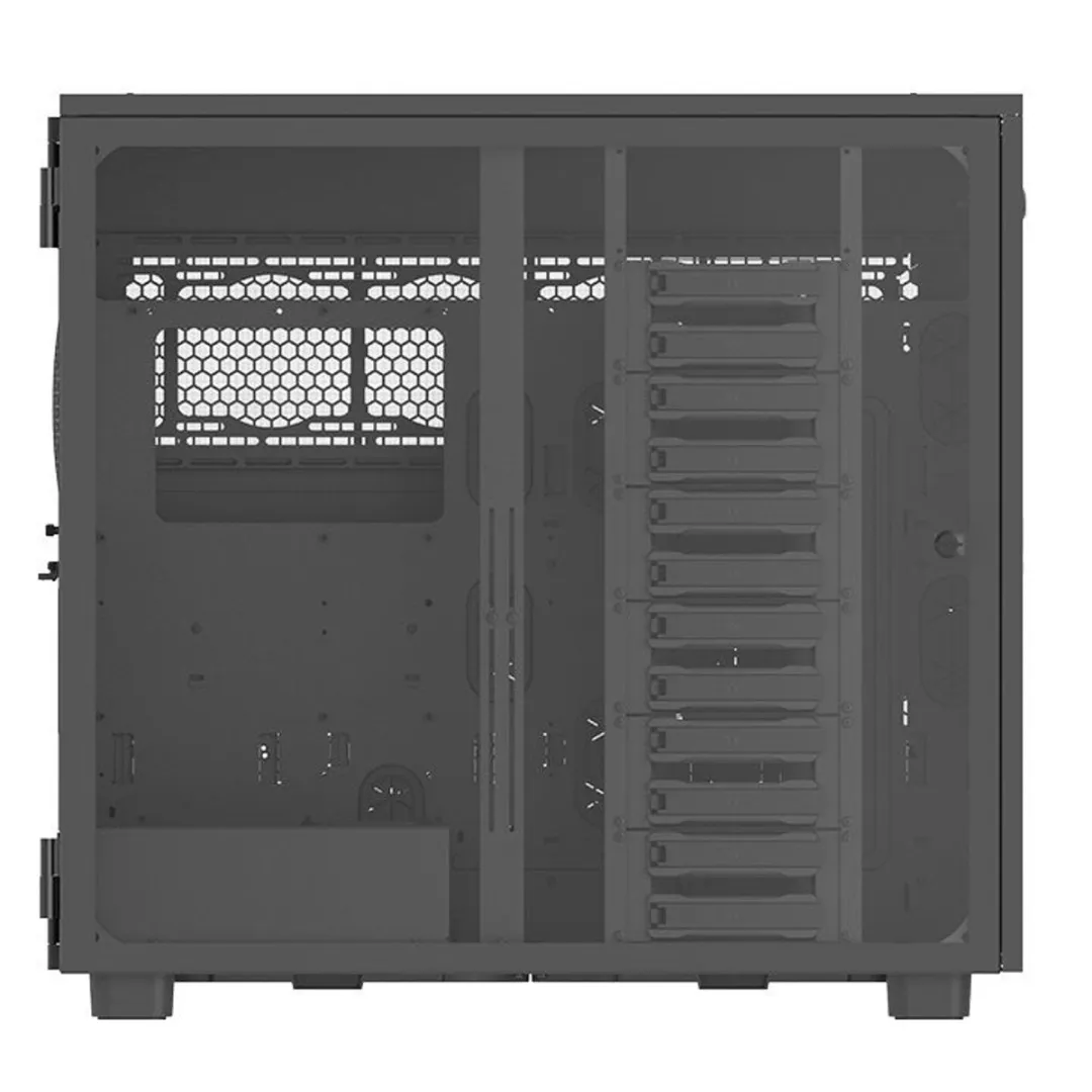 Thermaltake AX700 TG Tower - 12x 3.5" - Zwart