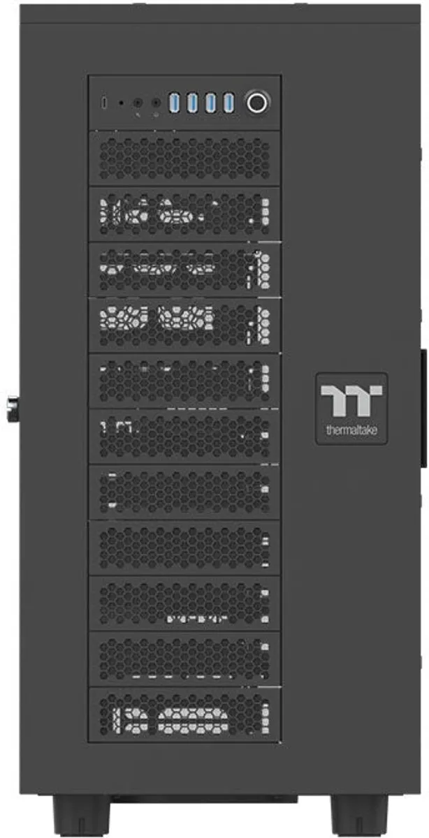 Thermaltake AX700 TG Tower - 12x 3.5" - Zwart