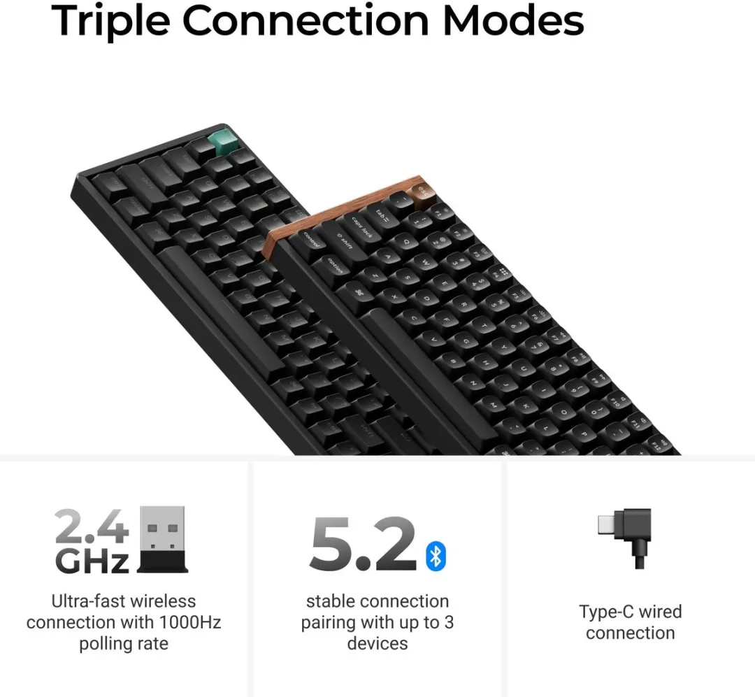 Keychron K2 HE K2H-J1 Toetsenbord - Nebula Switch - Zwart