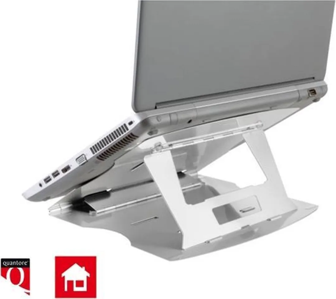 Quantore Verstelbare Laptopstandaard Aluminium - Metaal