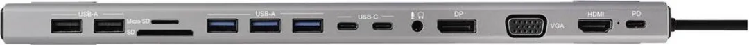 Renkforce RF-DKS-902 USB-C Dockingstation - Grijs