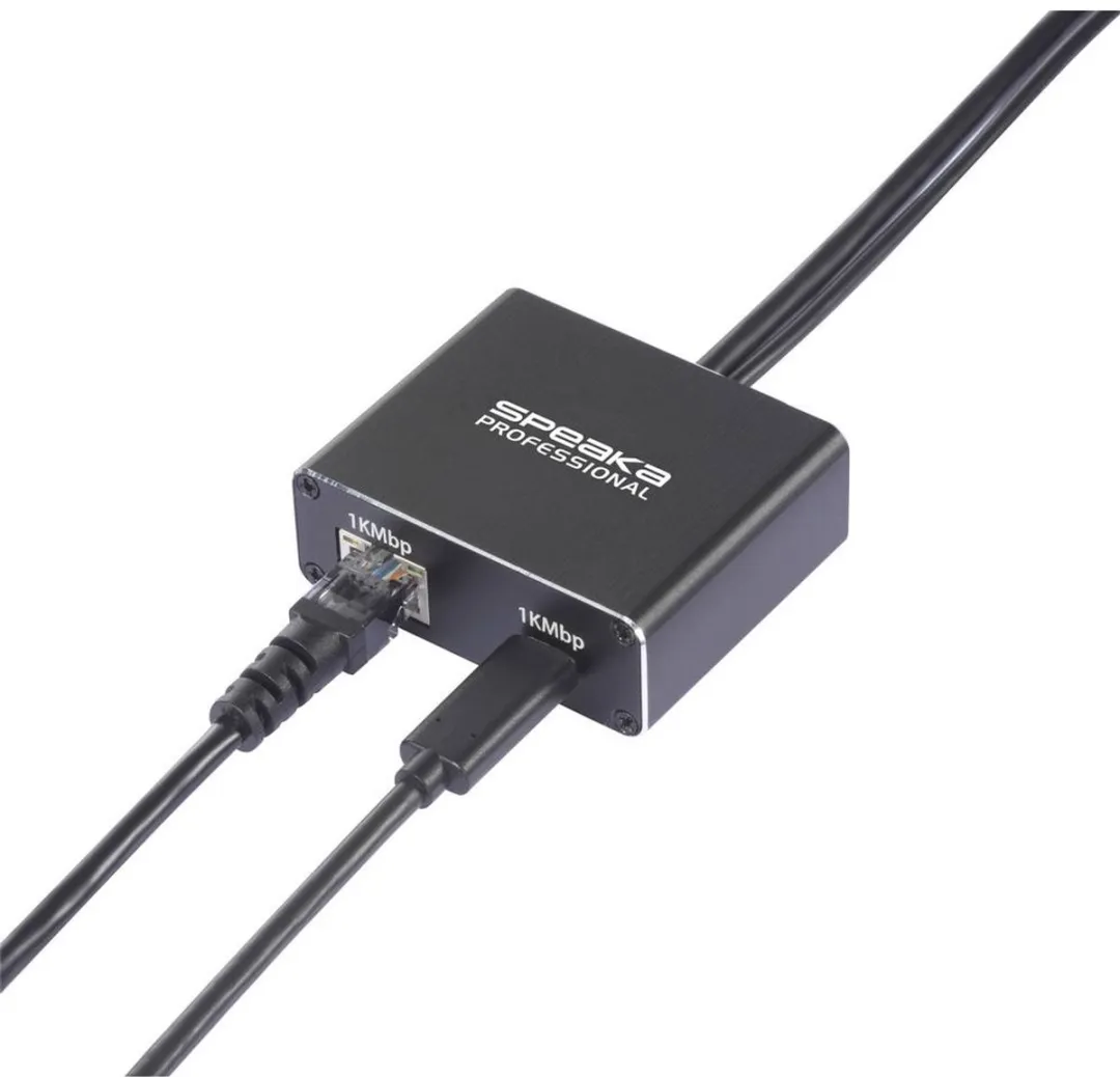 SpeaKa Professional SP-GNS-200 Netwerkadapter USB-C naar RJ45 1 Gbit/s