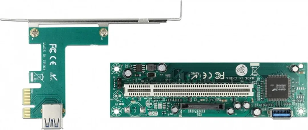 Delock PCIe Riserkaart x1 naar PCI 32-bit - 60cm Kabel
